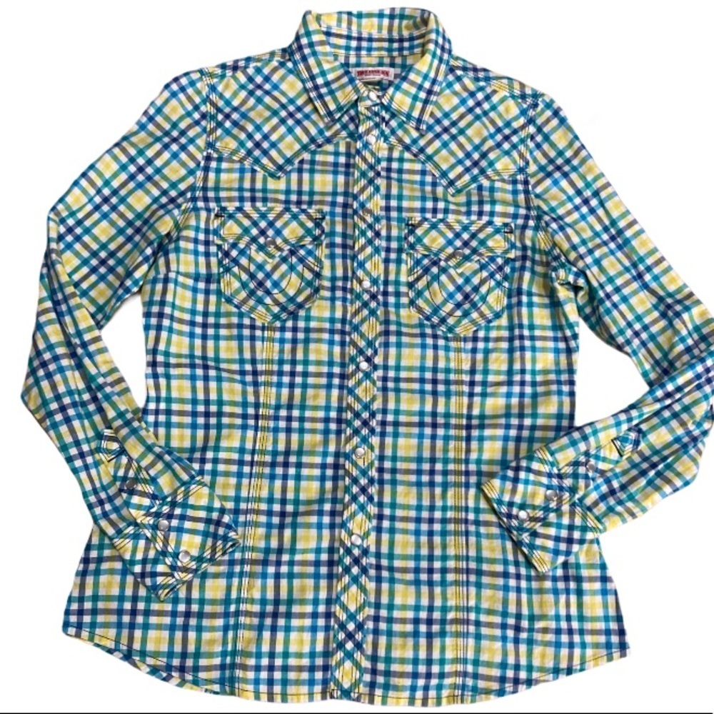 True Religion Pearl Snap Fitted Western Shirt - Medium